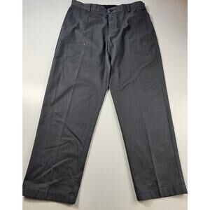 L.l. bean classic fit flat front dress pants soze 36x30 FLAW casual comfort ^